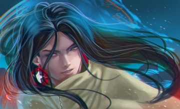 Картинка аниме shaman+king взгляд фон