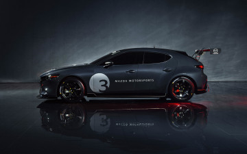 Картинка 2020+mazda+3+tcr автомобили mazda 3 tcr 2020 вид сбоку экстерьер тюнинг хэтчбек гоночный автомобиль новые авто японские