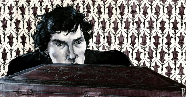 Обои картинки фото рисованное, кино, шерлок