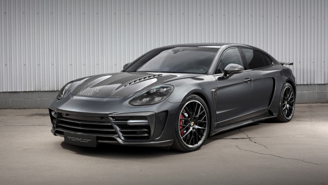 Обои картинки фото topcar porsche panamera gtr edition 2019, автомобили, porsche, тюнинг, 2019, gtr, edition, panamera, topcar, суперкар, черный