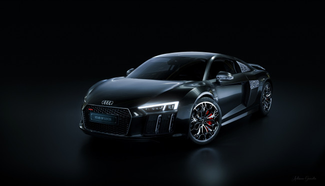 Обои картинки фото audi r8, автомобили, audi, суперкар, r8, star, of, lucis, тюнинг, эксклюзив