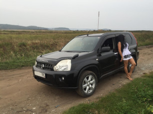 обоя автомобили, -авто с девушками, nissan