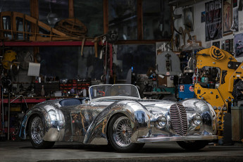 Картинка blastolene+brother+ +randy+grubb автомобили классика blastolene brother randy grubb retro car серебряный гараж автомобиль