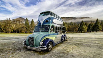 обоя magic bus volkswagen ,  randy grubb, автомобили, volkswagen, magic, bus, randy, grubb, автобус, двухэтажный, concept, автомобиль, car