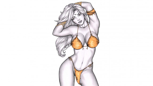 Обои картинки фото рисованное, elberty oliveira, девушка, фон