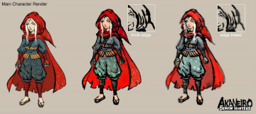 обоя видео игры, akaneiro,  demon hunters, персонаж