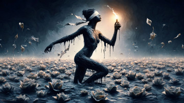 Картинка фэнтези девушки нейросети графика нейроарт ai art нейронные сети рисунки нейро искусство