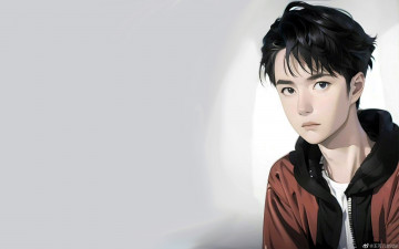 Картинка рисованное люди ван ибо лицо куртка