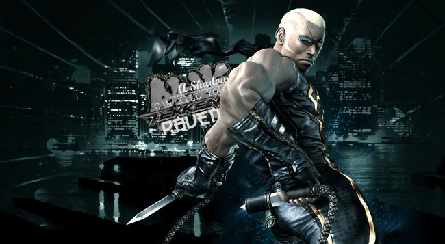 Обои картинки фото видео игры, tekken 6, персонаж, оружие, город