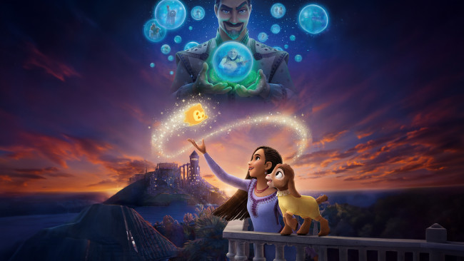 Обои картинки фото wish ,  2023 , мультфильмы, wish, заветное, желание, мультфильм, мюзикл, фэнтези, постер, китай