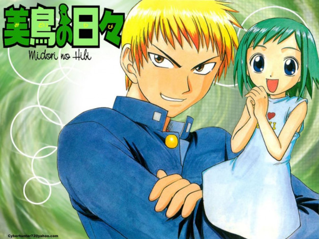 Обои картинки фото аниме, midori, no, hibi