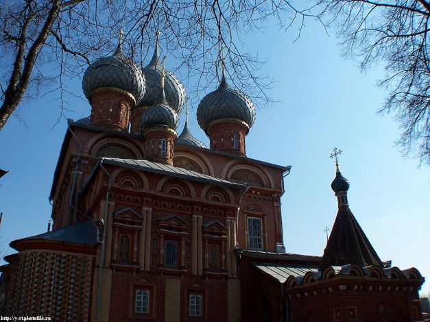 Обои картинки фото кострома, церковь, воскресения, на, деьбре, города