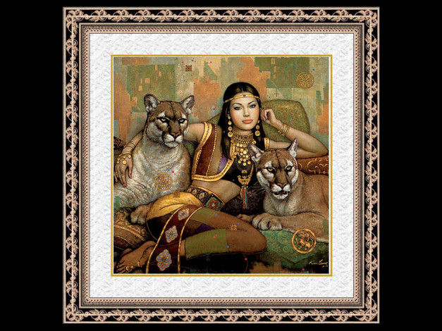 Обои картинки фото рисованные, люди