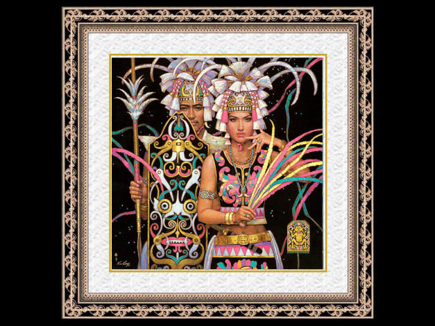 Обои картинки фото рисованные, люди