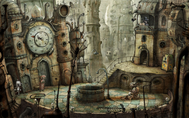 Обои картинки фото machinarium, видео, игры
