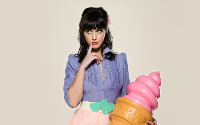 Обои картинки фото музыка, katy, perry, муляж
