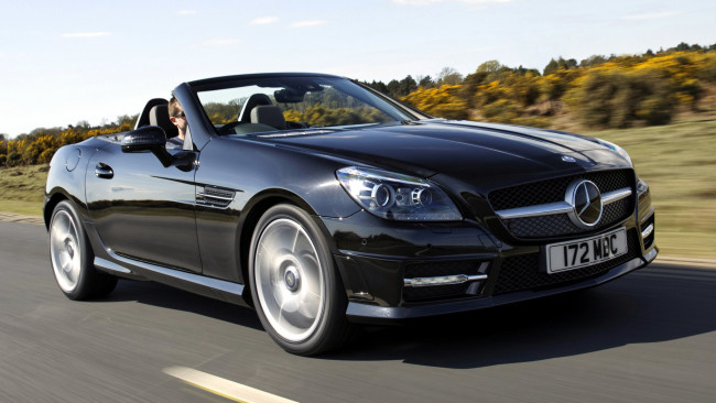 Обои картинки фото mercedes, slk, автомобили, benz, скорость, мощь, автомобиль, стиль