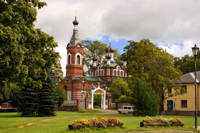 Обои картинки фото латвия, лимбажи, города, католические, соборы, костелы, аббатства, костел