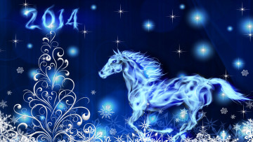 Картинка праздничные векторная+графика+ новый+год лошадь