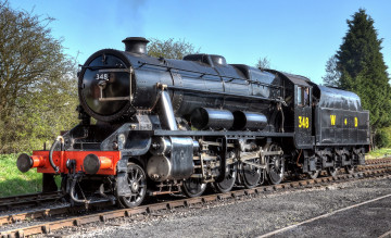 Картинка техника паровозы железная дорога рельсы паровоз тендер