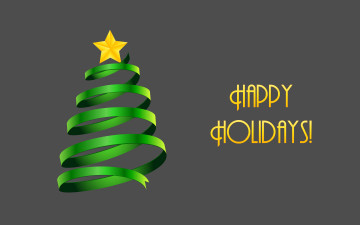 Картинка праздничные 3д+графика+ новый+год елка фон