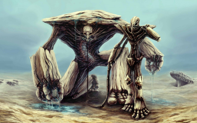 Обои картинки фото фэнтези, существа, череп