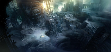 Картинка фэнтези иные+миры +иные+времена h p lovecraft art at the mountains of madness снег руины