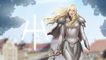 Картинка фэнтези девушки девушка аниме claymore меч teresa доспех блондинка