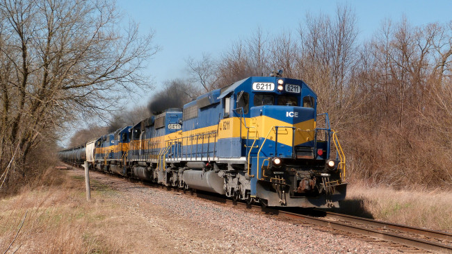 Обои картинки фото техника, поезда, состав, локомотив, дорога, железная