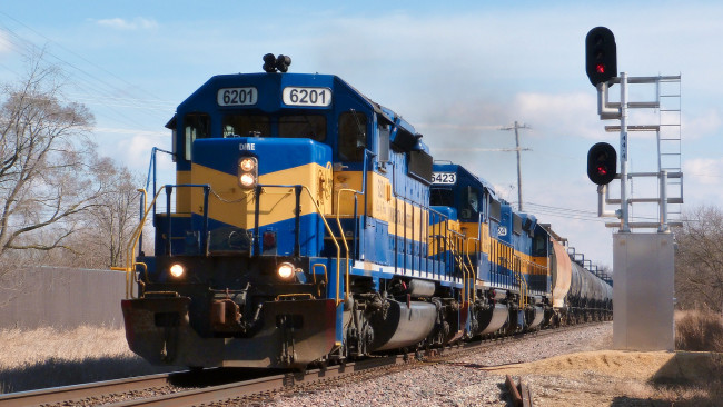 Обои картинки фото техника, поезда, состав, локомотив, дорога, железная