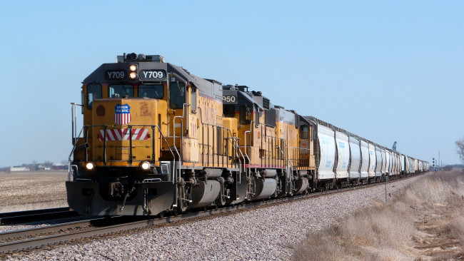 Обои картинки фото техника, поезда, железная, состав, локомотив, дорога