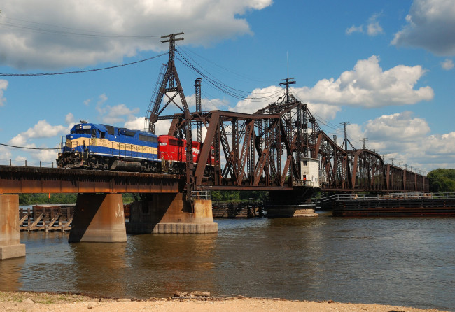 Обои картинки фото техника, поезда, состав, локомотив, дорога, железная