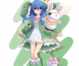 Картинка date+a+live аниме взгляд девушка кролик фон