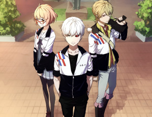 Картинка аниме unknown +другое взгляд парни оружие фон девушка