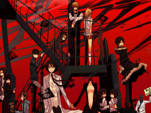 Картинка аниме durarara парни селти персонажи изая орихара шинра шизуо хейваджима