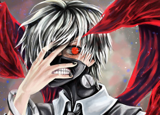 Картинка аниме tokyo+ghoul токийский гуль арт канеки