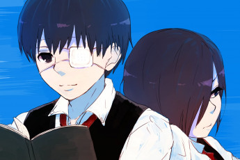 Картинка аниме tokyo+ghoul токийский гуль канеки кен арт тока