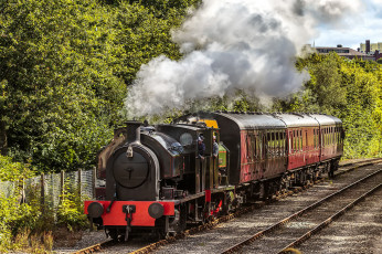 Картинка техника паровозы дорога паровоз рельсы железная