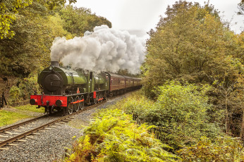 Картинка техника паровозы дорога паровоз рельсы железная