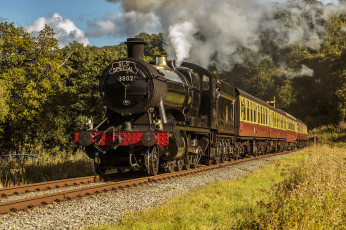 Картинка техника паровозы паровоз рельсы дорога железная