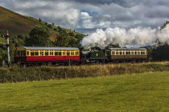 Картинка техника паровозы паровоз рельсы дорога железная