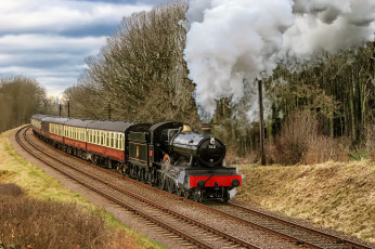 Картинка техника паровозы паровоз рельсы дорога железная