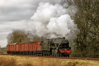 Картинка техника паровозы паровоз рельсы дорога железная