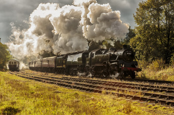 Картинка техника паровозы паровоз рельсы дорога железная