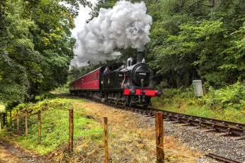 Картинка техника паровозы паровоз рельсы железная дорога