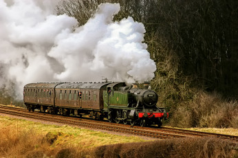 Картинка техника паровозы рельсы дорога железная паровоз