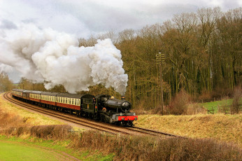 Картинка техника паровозы рельсы паровоз железная дорога