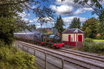 Картинка техника паровозы железная рельсы дорога паровоз