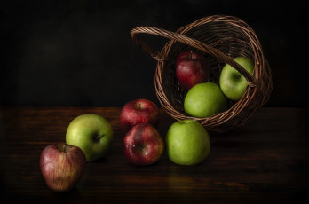 Картинка еда Яблоки яблочки