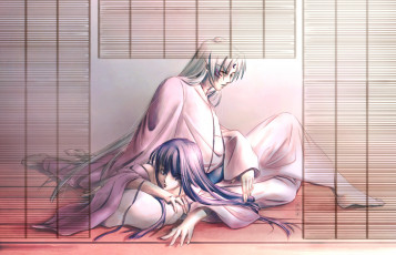 Картинка аниме inuyasha девушка сешимару пара арт